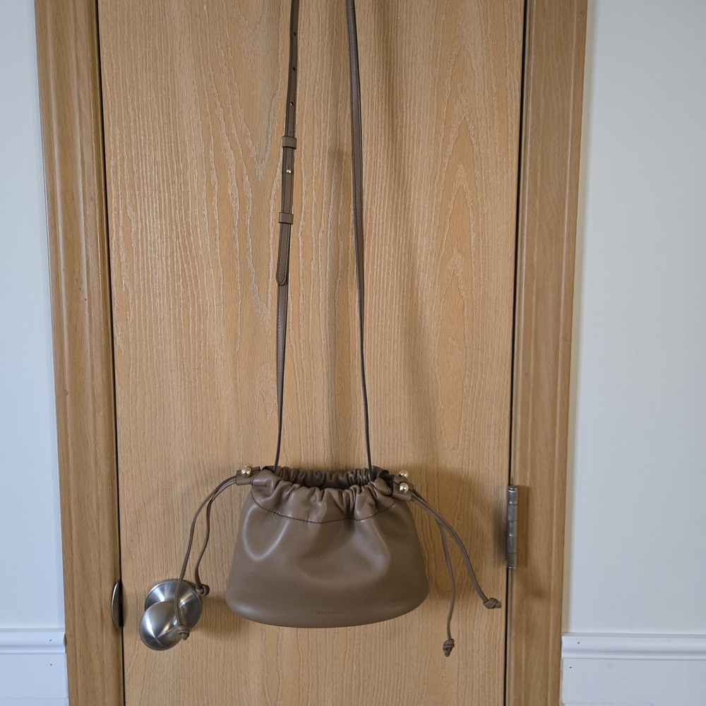 Strathberry Charlotte Drawstring – Soft Nappa Leather (Clay) - Picture 5 of 7
